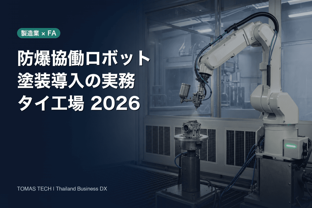 防爆協働ロボットの塗装導入｜CRX-10iA/L Paintをタイ工場で選ぶ実務