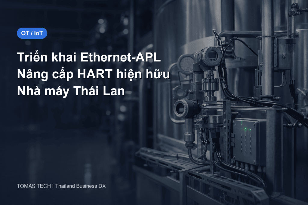 Triển khai Ethernet-APL tại nhà máy Thái Lan: nâng cấp thiết bị HART hiện hữu