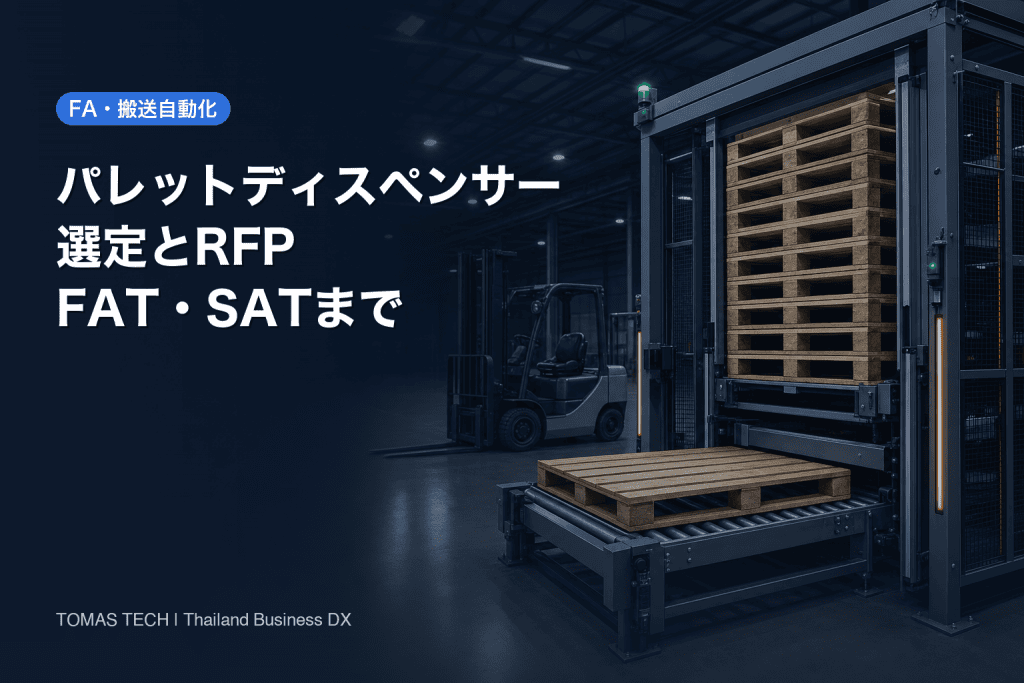 パレットディスペンサー選定｜タイ工場のRFPとFAT・SAT