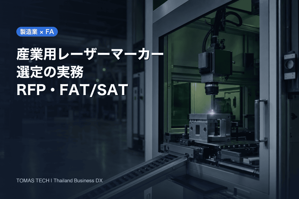 産業用レーザーマーカー 選定：タイ工場のRFP・FAT/SAT実務