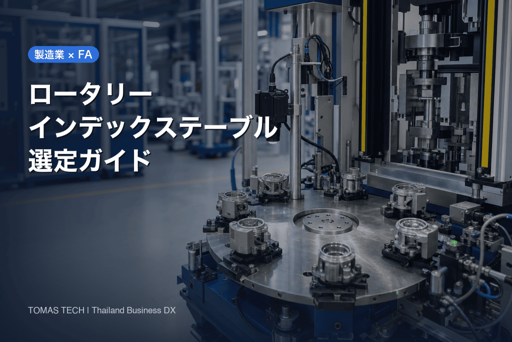 ロータリーインデックステーブル選定｜タイ工場のRFP・FAT/SAT