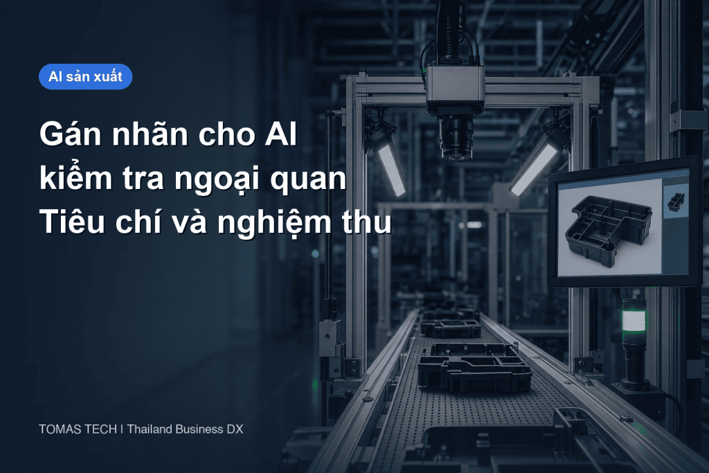 Gán nhãn cho AI kiểm tra ngoại quan: tiêu chí và nghiệm thu