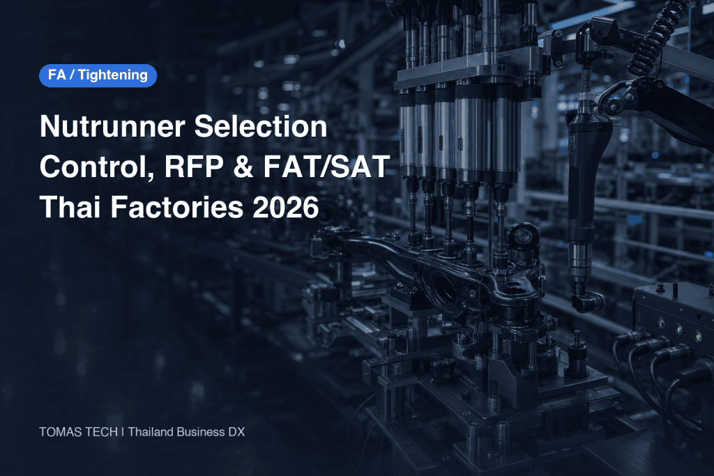 Nutrunner Selection: Tightening Control, RFP and FAT/SAT for Thai Factories
