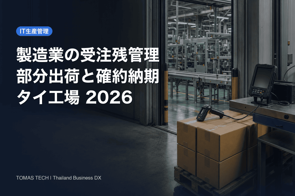 製造業の受注残管理システム導入｜部分出荷と確約納期を揃える