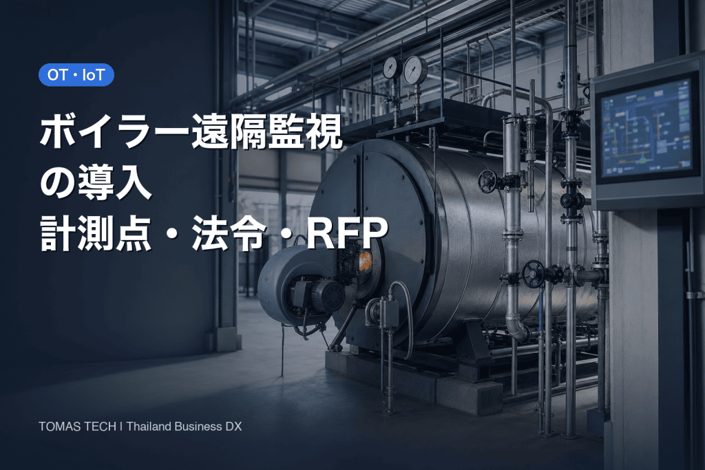 ボイラー遠隔監視の導入｜タイ工場の計測点・法令・RFP