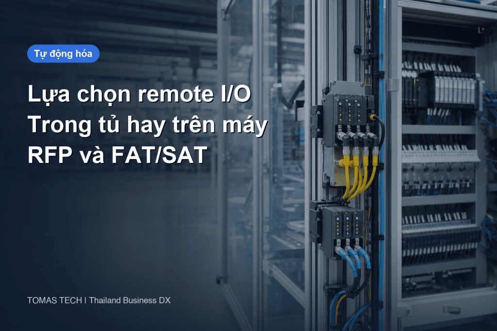 Lựa chọn remote I/O - trong tủ hay trên máy, RFP và FAT/SAT cho nhà máy tại Thái Lan