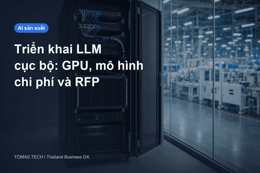 Triển khai LLM cục bộ | chọn GPU, chọn mô hình, chi phí và RFP cho nhà máy tại Thái Lan