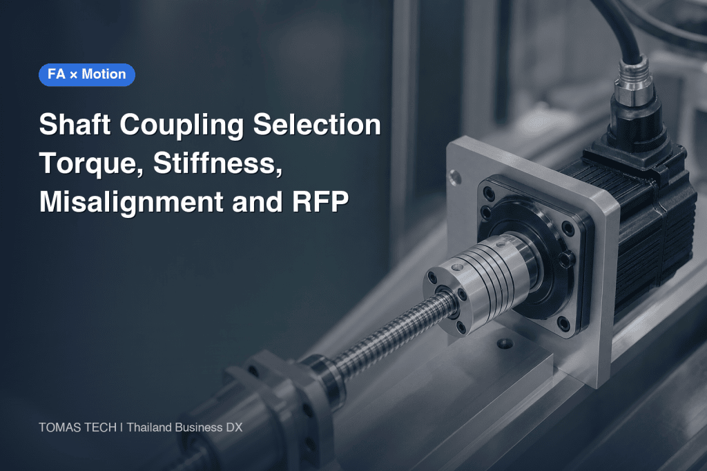 Shaft Coupling Selection for Servo Axes: Torque, Stiffness, Misalignment and RFP in Thailand