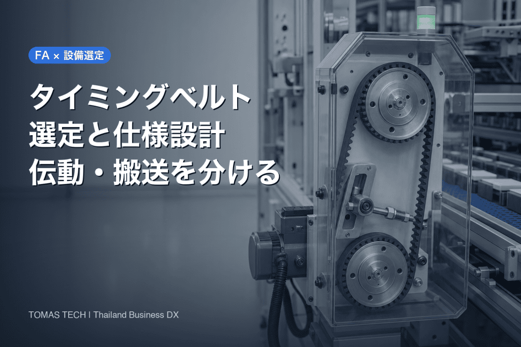 タイミングベルト 選定｜伝動・搬送の仕様と検収