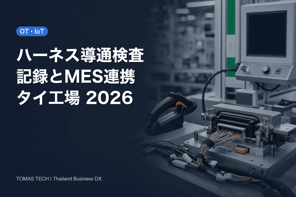 ワイヤーハーネス導通検査の記録システム導入：テスターとMESをつなぐ設計・受入ガイド