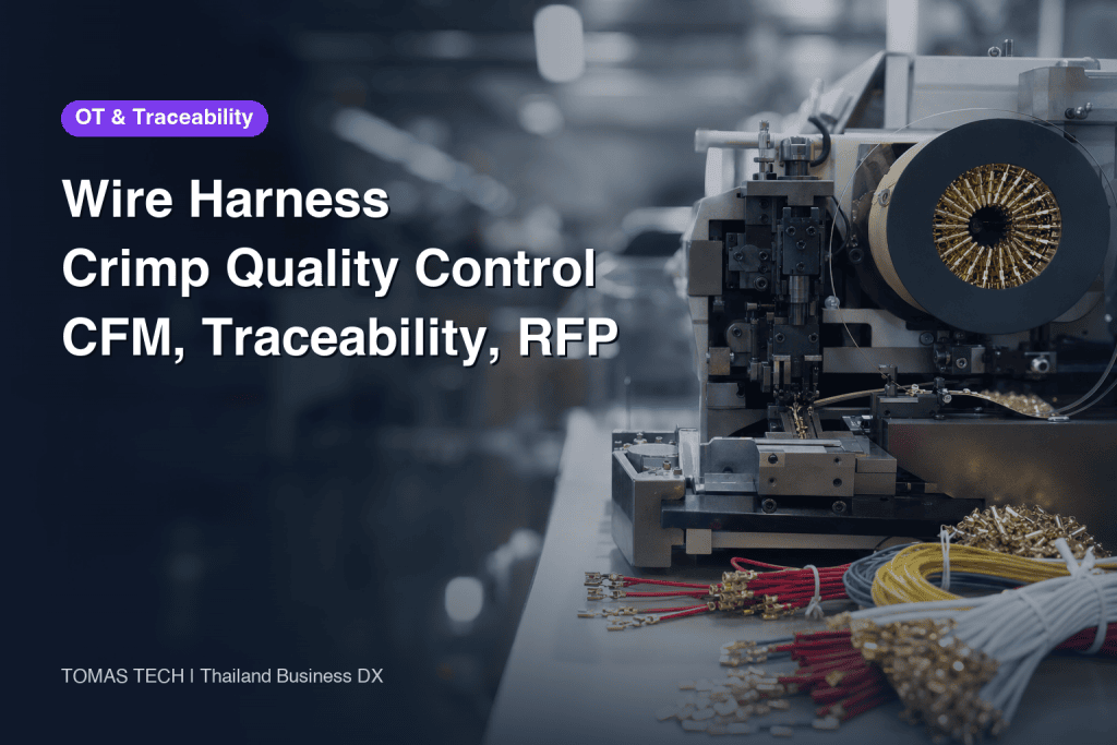 Wire Harness Crimp Quality Control: CFM, Crimp Height, Traceability and RFP