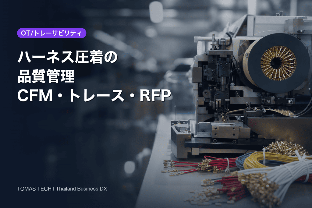 ワイヤーハーネス 圧着品質管理｜CFM・クリンプハイト・トレースとRFP