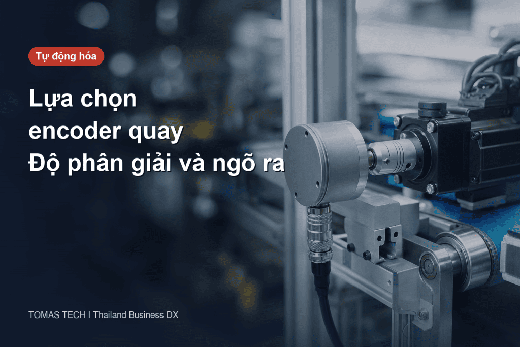 Lựa chọn encoder quay: độ phân giải, tần số đáp ứng, kiểu ngõ ra và RFP cho nhà máy Thái Lan