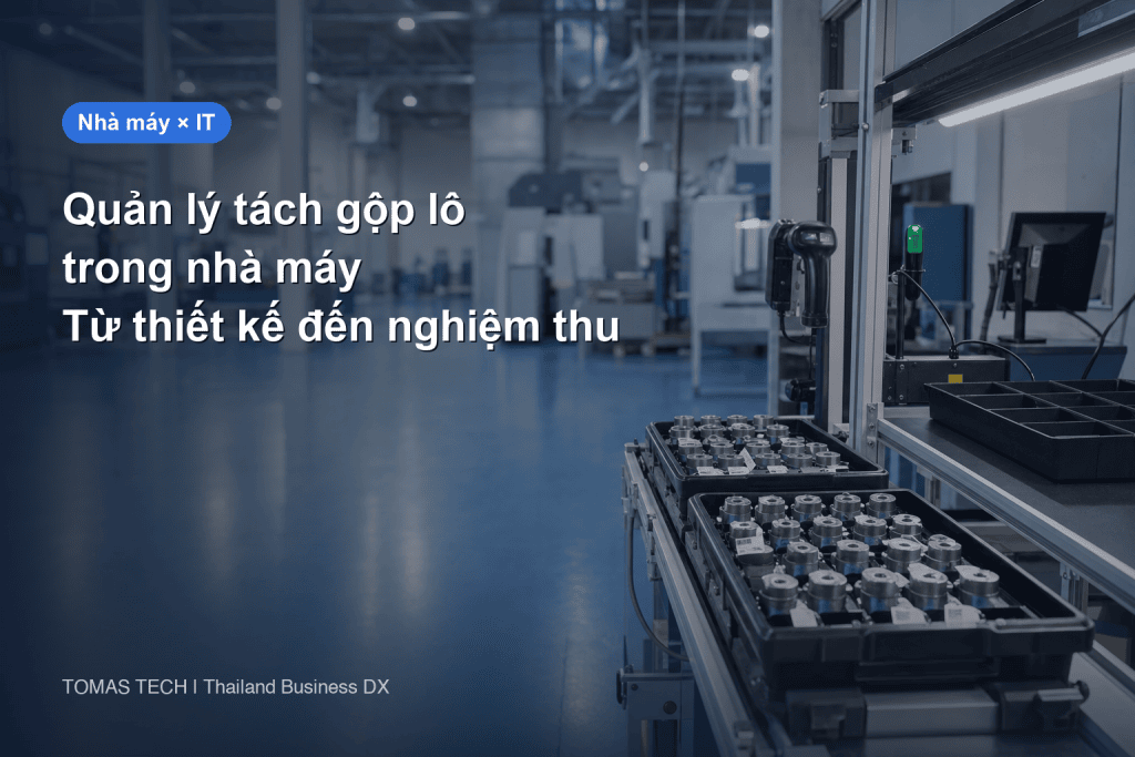 Triển khai hệ thống tách và gộp lô sản xuất tại nhà máy Thái Lan