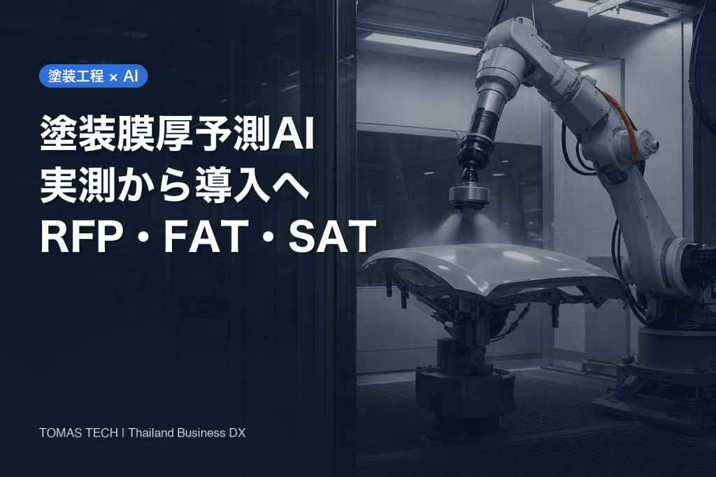 塗装膜厚予測AIの導入｜実測値から工程を改善するRFP・FAT・SAT設計