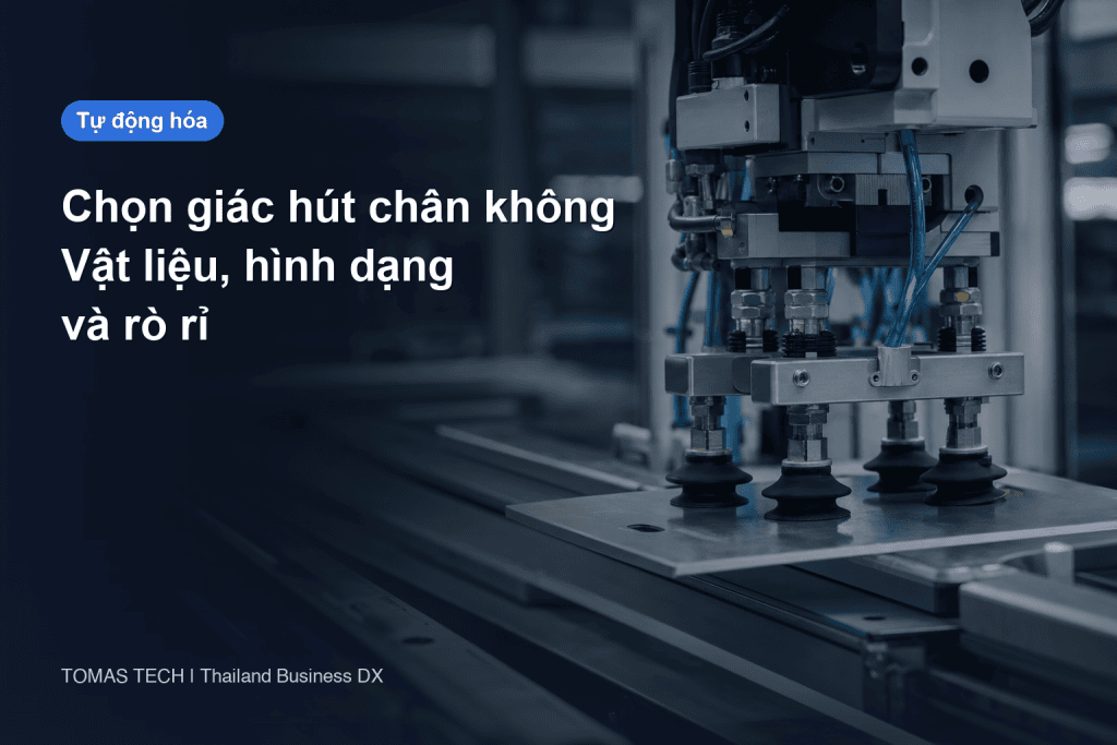 Chọn giác hút chân không: vật liệu, hình dạng và rò rỉ