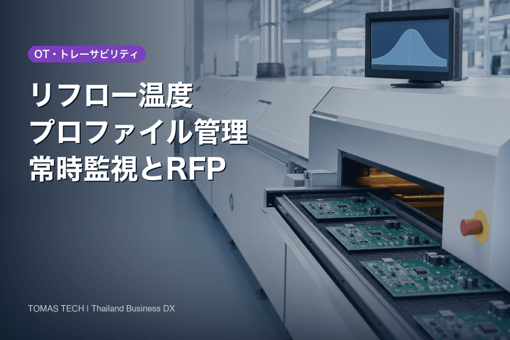 リフロー温度プロファイル管理の導入｜常時監視・基板単位記録とRFP