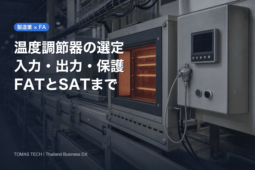 温度調節器の選定ガイド｜タイ工場の仕様書・FAT・SAT