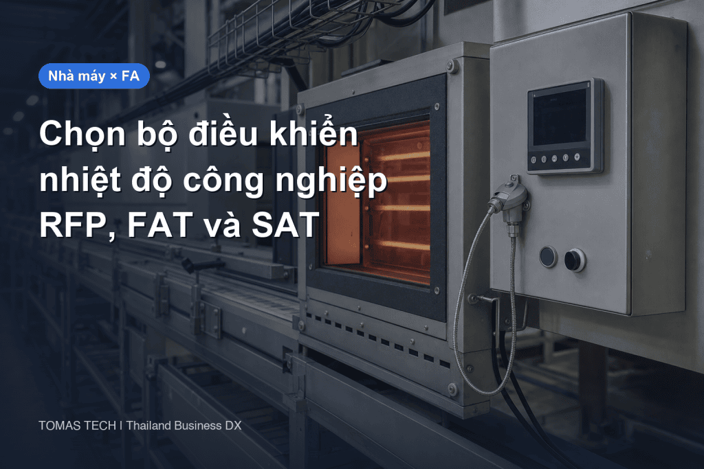 Chọn bộ điều khiển nhiệt độ công nghiệp: RFP, FAT và SAT cho nhà máy tại Thái Lan