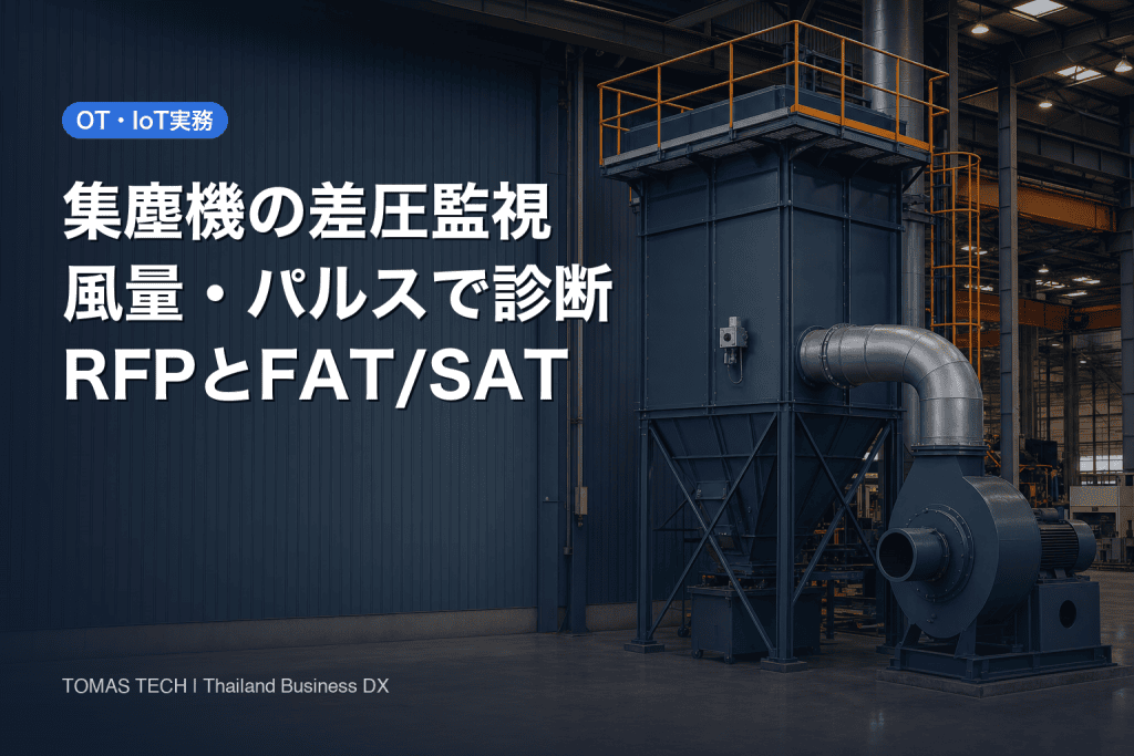 集塵機 差圧監視の導入｜フィルター交換を現場で判断する設計