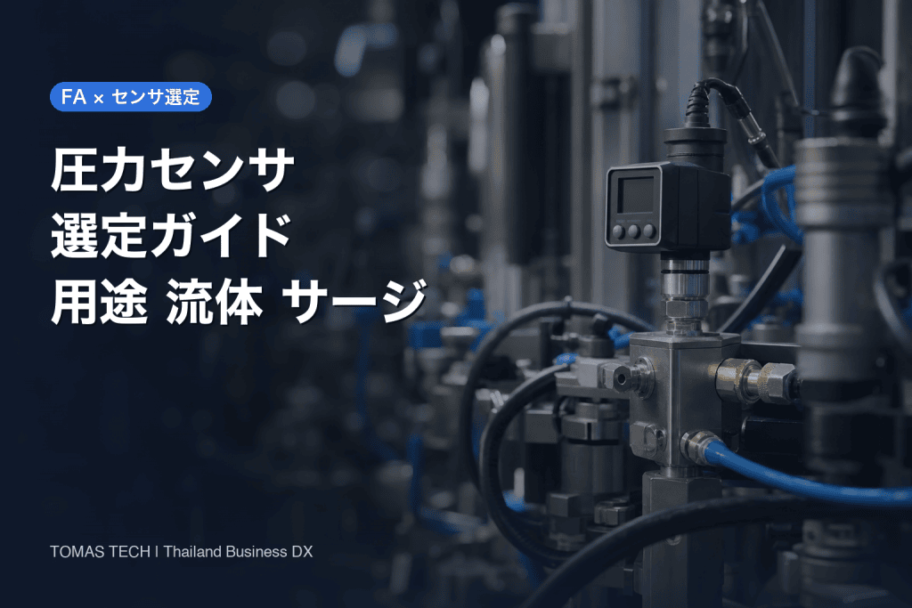 圧力センサ 選定ガイド｜用途・流体・サージとタイ工場のRFP