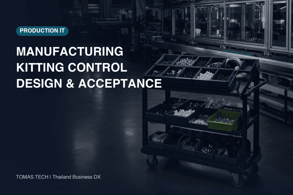 Manufacturing Kitting Control System: Design and Acceptance in Thailand