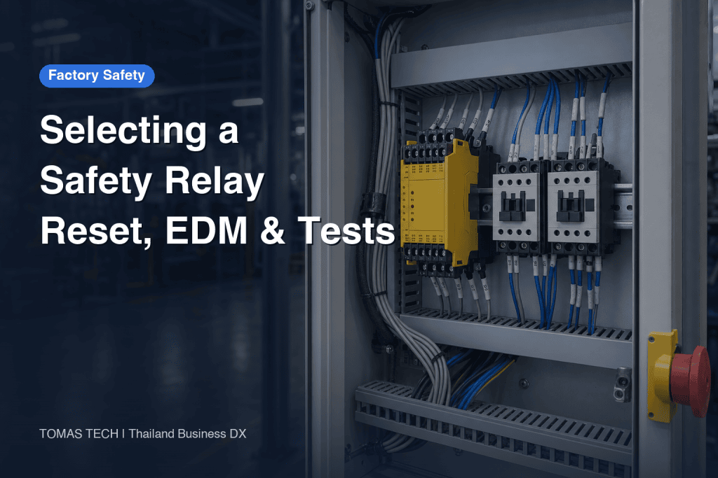 Selecting a Safety Relay: E-stop, Guard, EDM and Reset as One Safety Function