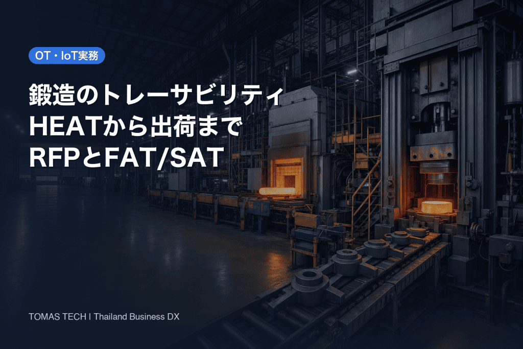 鍛造 トレーサビリティ導入｜heatから出荷までの系譜