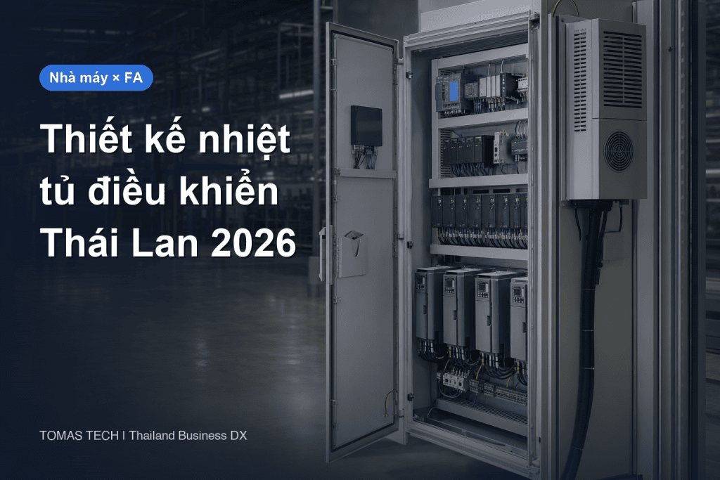 Thiết kế nhiệt tủ điều khiển: chọn làm mát cho nhà máy Thái Lan