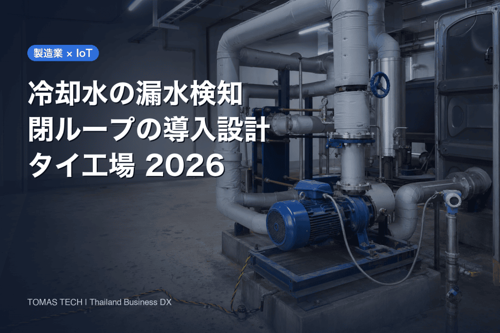 工場 冷却水 漏水検知 システム 導入｜閉ループの診断・RFP・受入