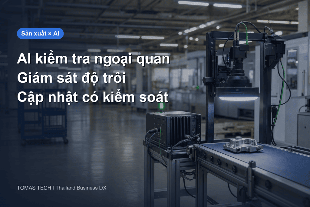 Giám sát độ trôi mô hình AI kiểm tra ngoại quan: cập nhật có kiểm soát