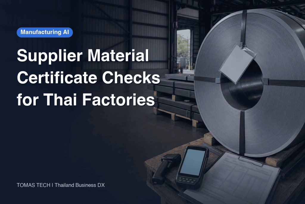 AI Verification of Supplier Material Certificates: Receiving, Lot Matching and RFP