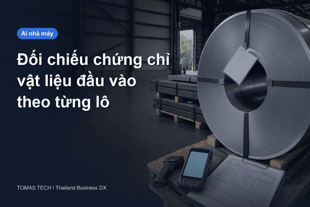 AI đối chiếu chứng chỉ vật liệu: tiếp nhận, truy lô và RFP