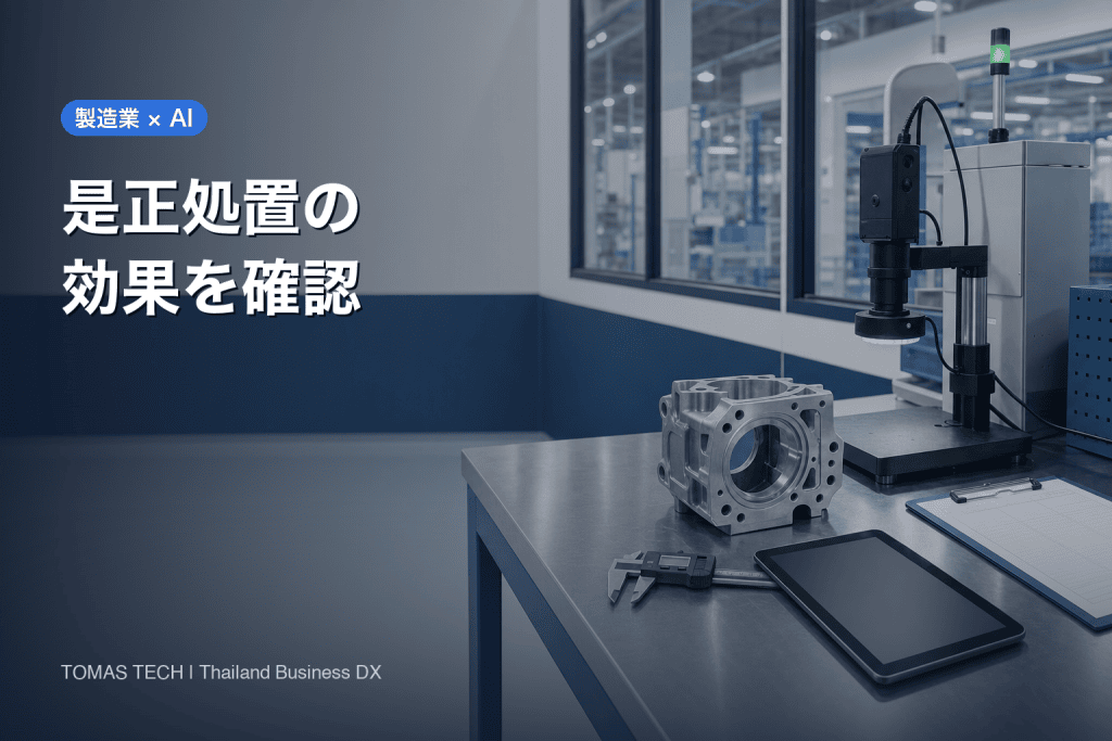 製造業の是正処置・効果確認にAIを導入｜再発を防ぐ運用設計