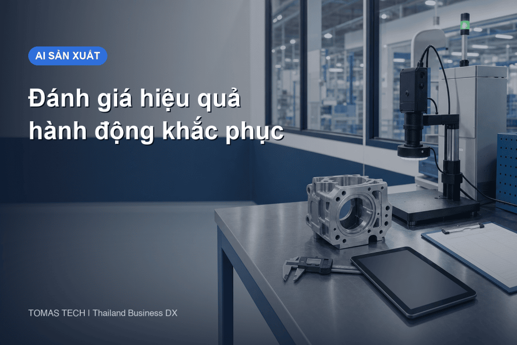 Ứng dụng AI để đánh giá hiệu quả hành động khắc phục trong nhà máy