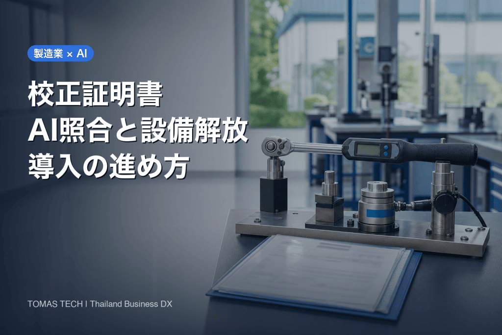 製造業の校正証明書をAI照合で管理する導入手順｜測定点・不確かさ・設備解放