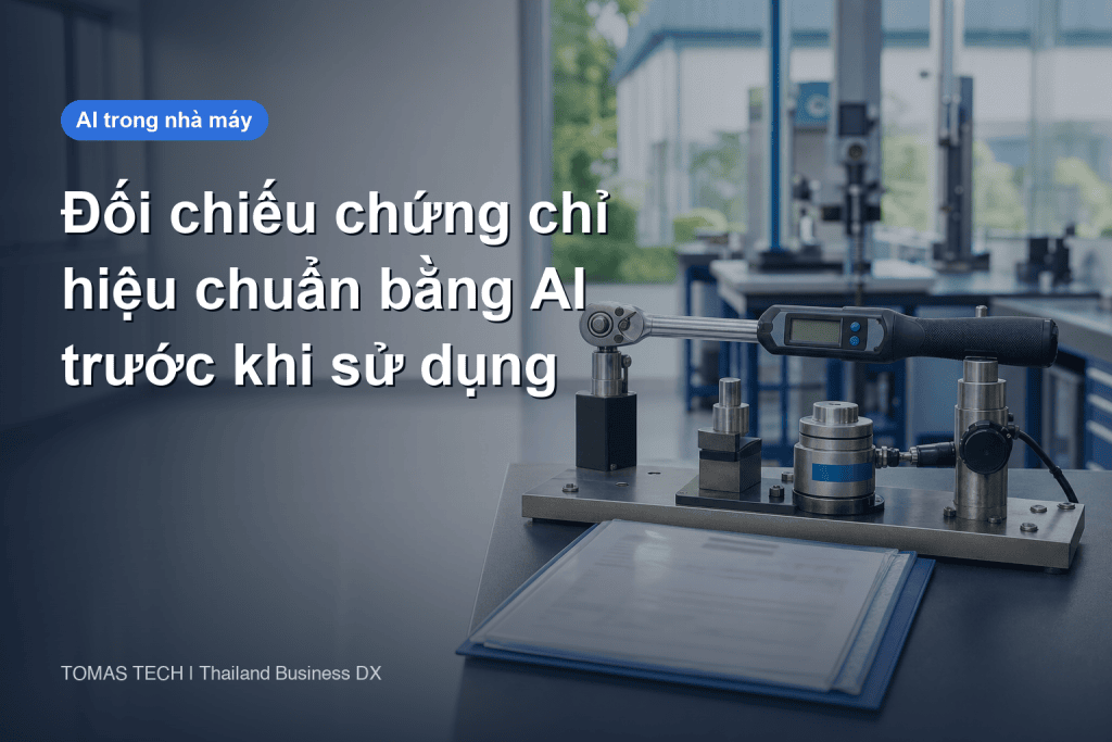 Triển khai AI đối chiếu chứng chỉ hiệu chuẩn trong nhà máy
