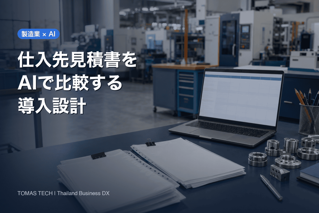 製造業の仕入先見積書AI比較｜導入・条件差・承認