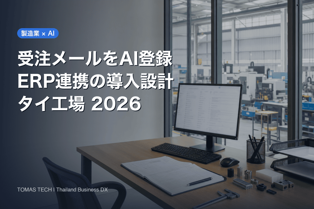 製造業の受注メールをAIで登録する導入設計｜ERP連携と検収