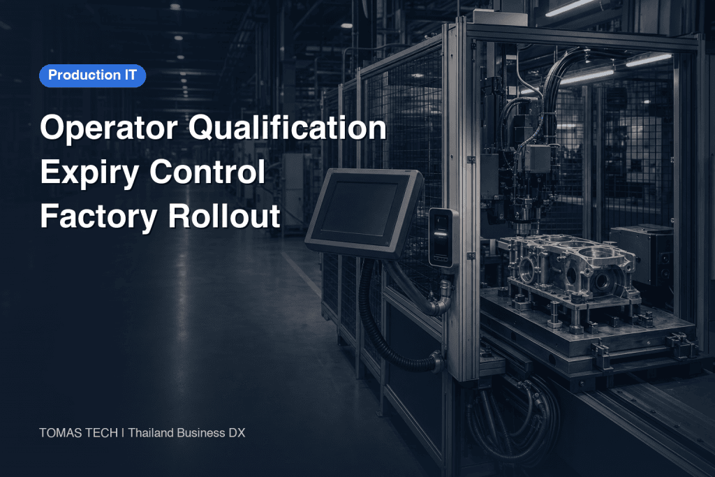 Operator Qualification Expiry Control for Manufacturing: Implementation Guide