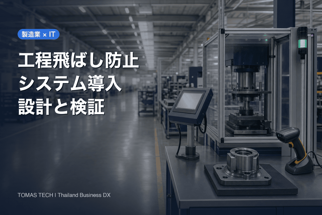 製造業の工程飛ばし防止システム導入｜工程順序を守る設計と検証