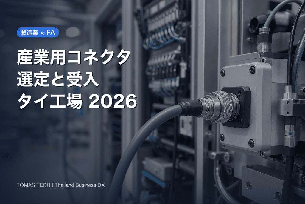 産業用コネクタの選定｜設備側の着脱点をRFP・FATまで設計する