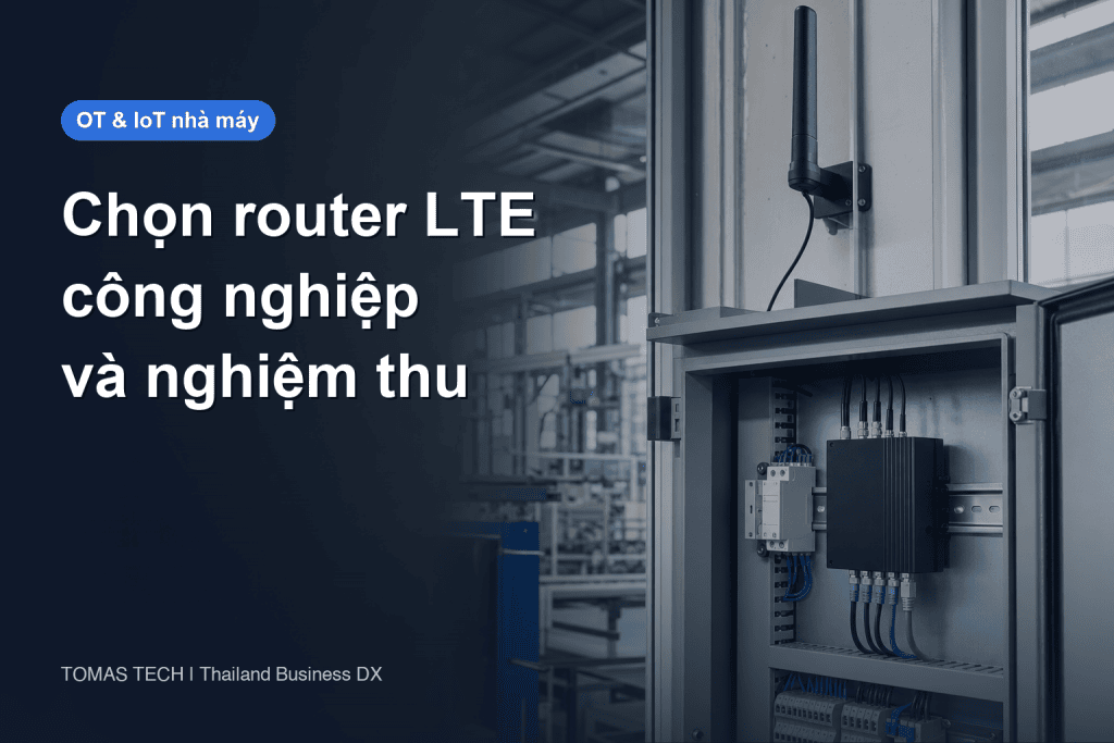 Chọn router LTE công nghiệp cho nhà máy Thái Lan: RFP và nghiệm thu