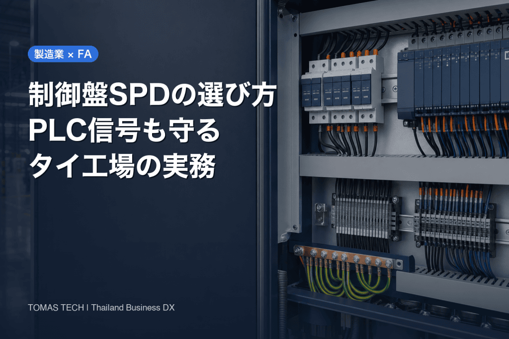 制御盤SPD選定｜Type 1/2・PLC信号保護と導入手順