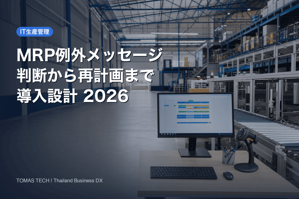 製造業のMRP例外メッセージ管理システム導入｜判断・承認・再計画を設計する