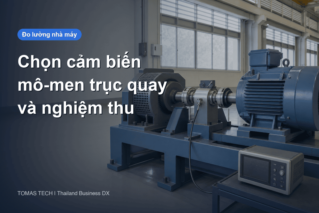 Chọn cảm biến mô-men trục quay: lắp đặt và FAT/SAT