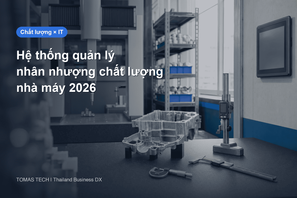 Hệ thống quản lý nhân nhượng (concession) cho sản xuất | Từ yêu cầu đến xuất hàng có điều kiện, kèm RFP cho nhà máy tại Thái Lan