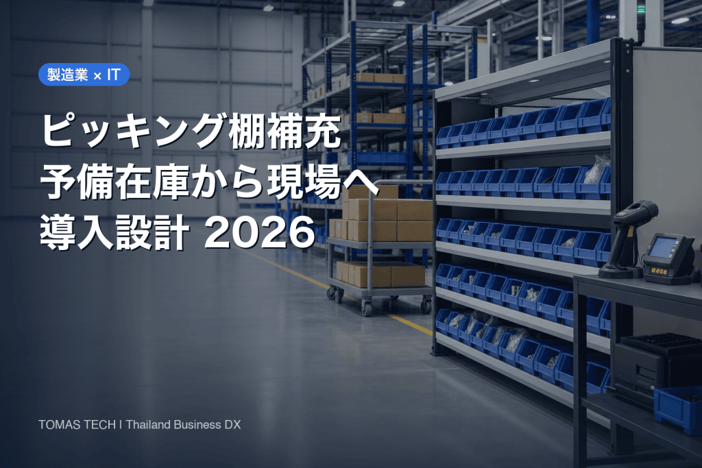 製造業 ピッキング棚補充システム導入｜予備在庫から現場棚までの設計