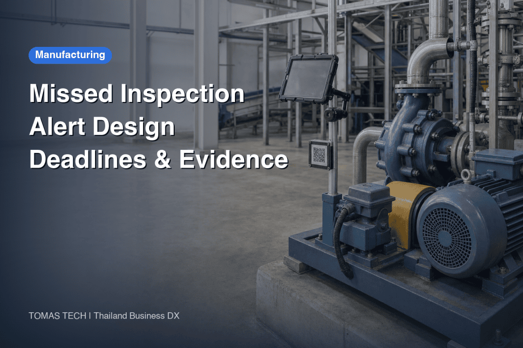 Implementing Missed Inspection Alerts in Manufacturing: Deadlines and Evidence