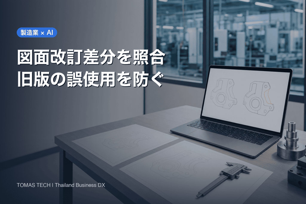 製造業の図面改訂差分AI照合導入｜旧版誤使用を防ぐ要件と受入試験